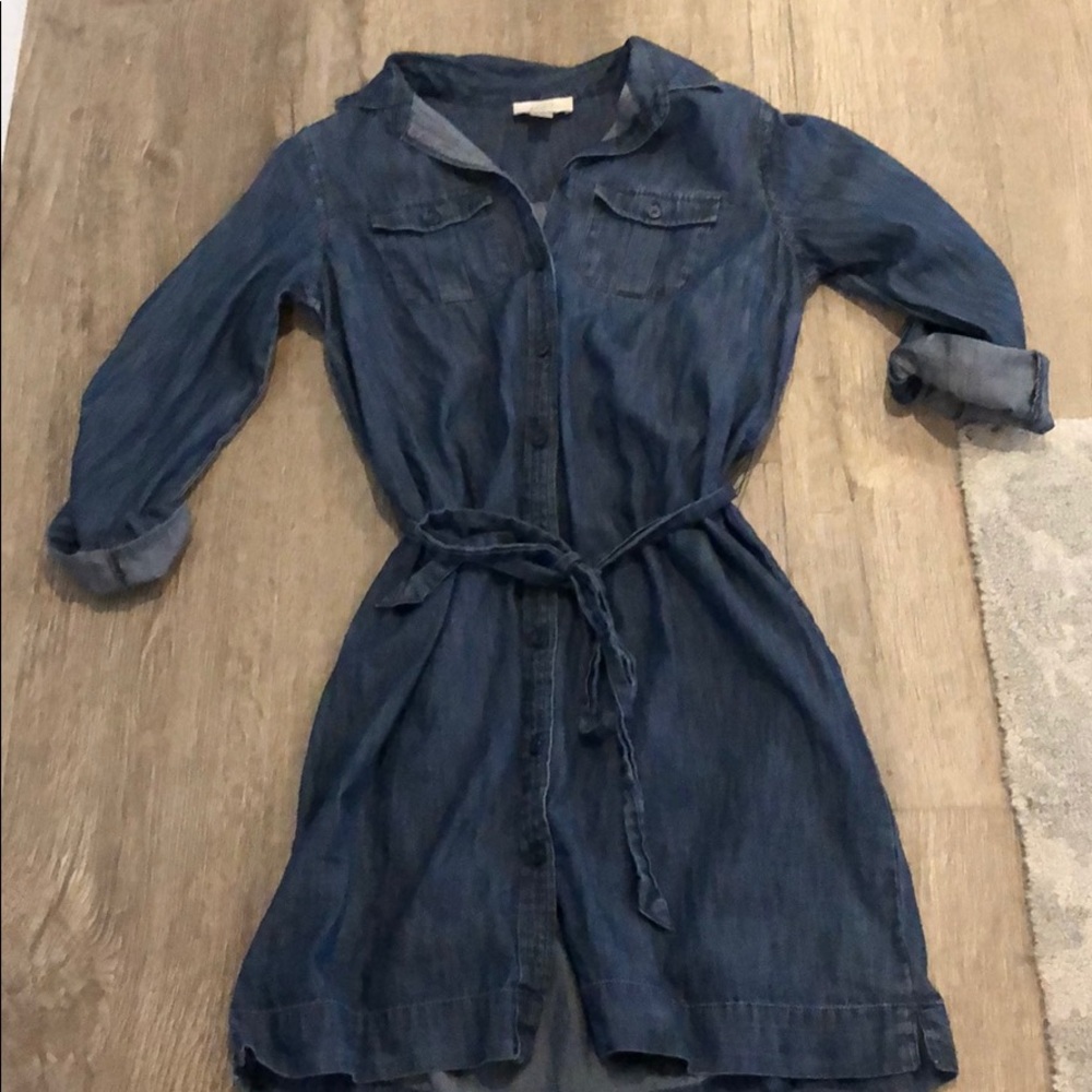 Loft denim dress size 4P